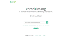 Desktop Screenshot of chronicles.org