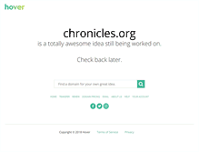 Tablet Screenshot of chronicles.org